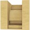 Ekena Millwork 6"W x 6"D x 6"H Wide Alma Rough Cedar Woodgrain TimberThane Corbel, Primed Tan CORUR06X06X06ALMRCPR - alternate 2